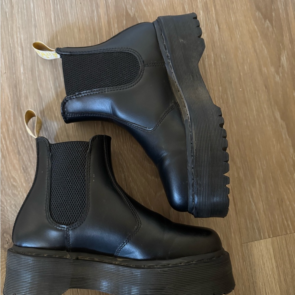 Dr. Martens Black Platform Ankle Boots - Picture 7 of 15